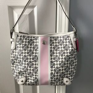 COACH PVC Coated Canvas Shoulder Bag